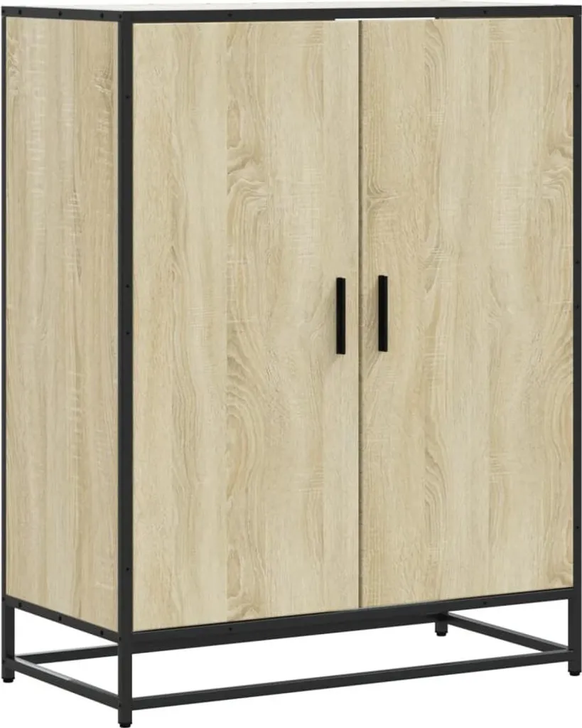 Scarpiera vidaXL Rovere Sonoma e Metallo | Qualità e Risparmio 75x38x97,5