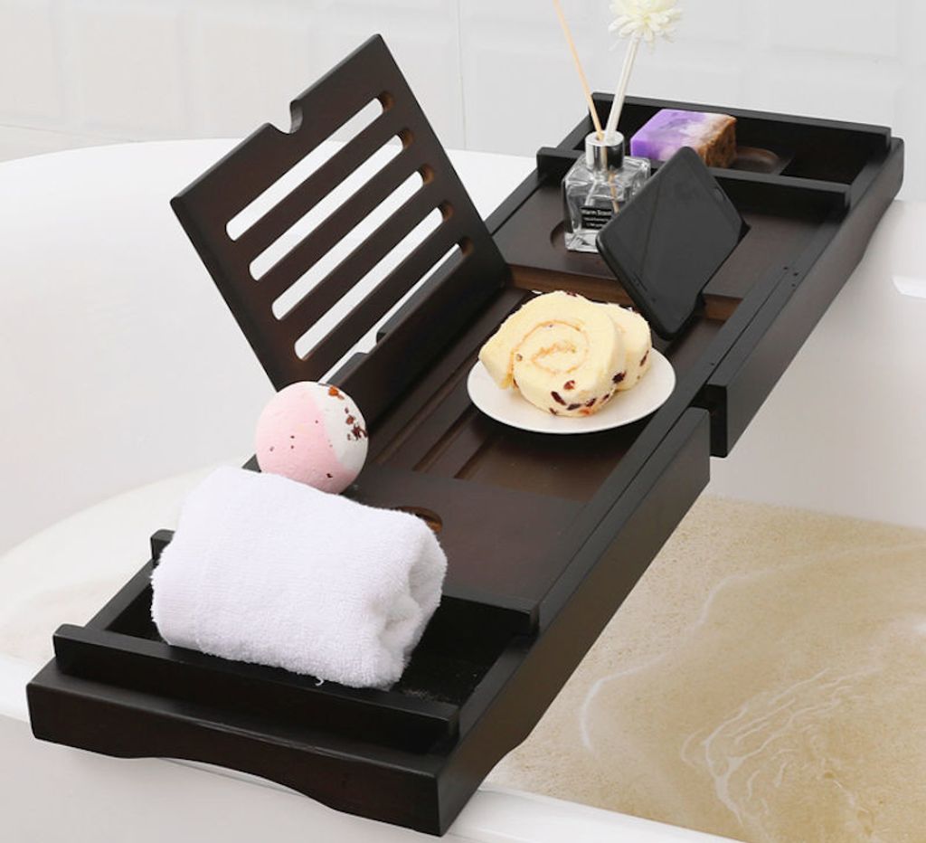 Decopatent® Badewannenablage - Ausziehbar 75 -> 110 Cm - Produktbild 