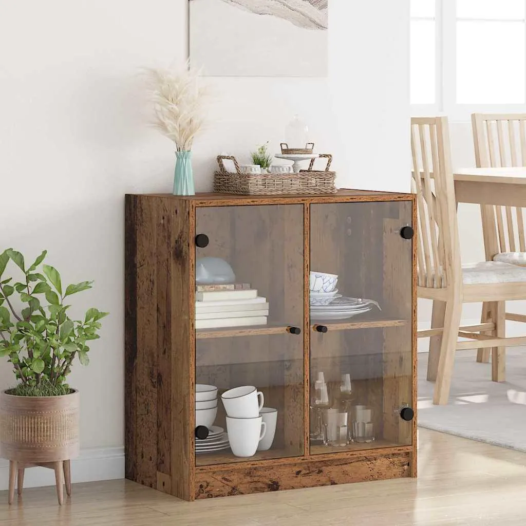 Mobile Laterale Legno Recupero vidaXL 68x37x75.5 cm - Credenza Vintage