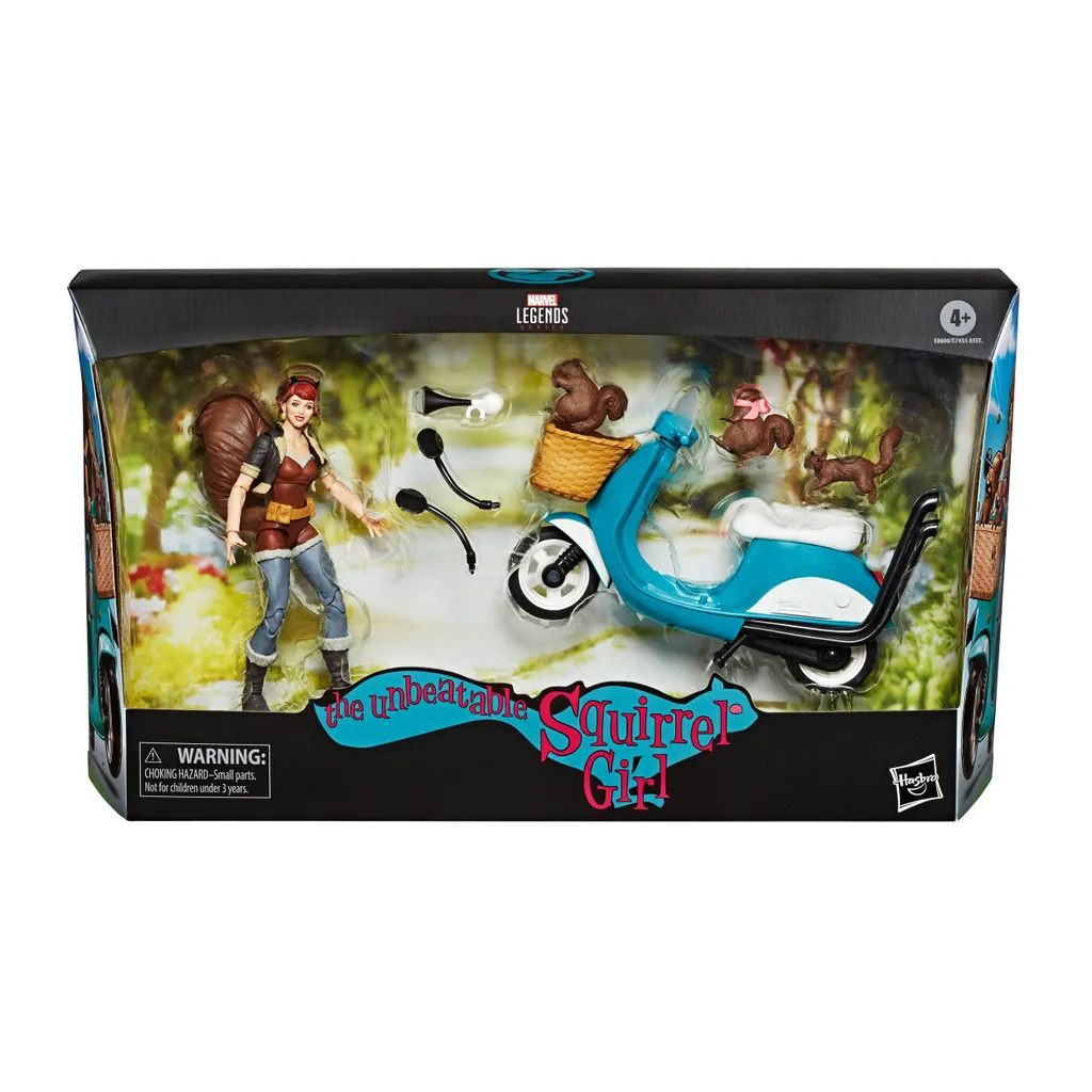 Squirrel Girl Marvel Legends Hasbro 15 cm avec Scooter et Accessoires