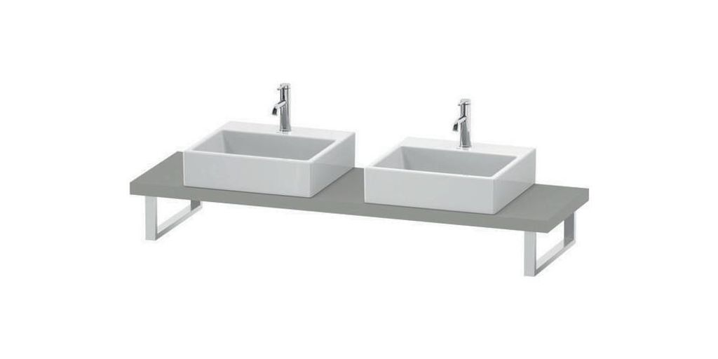 Duravit Konsole DuraStyle 80-200x48cm, 2 A., Stär 4.5cm, we. hgl