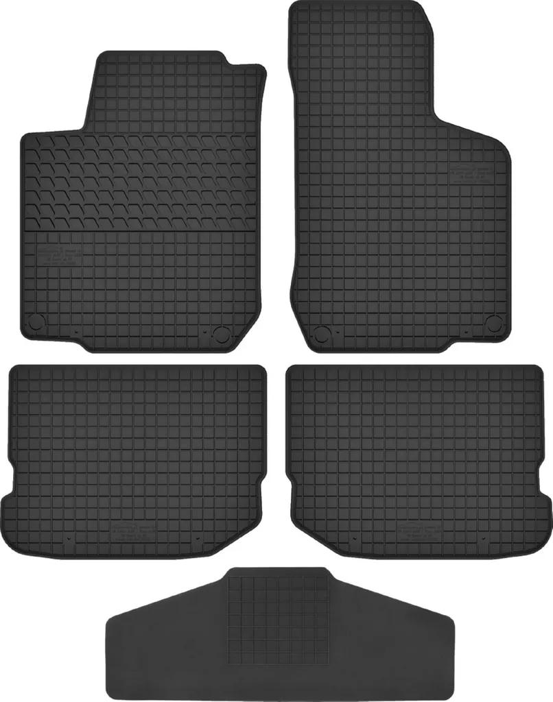 Accessori VW Bora: Tappetini Gomma 5 Pezzi con Protezione Tunnel