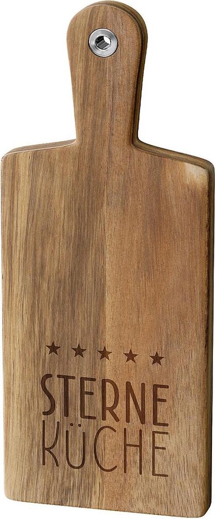 Holzbrett - 34 x14 x1,5 cm - "Sterne Küche