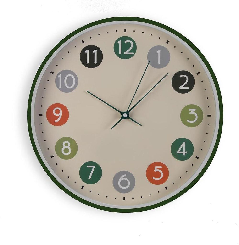 Wanduhr Versa Bunt Kunststoff 30 x 30 x 4,5 cm