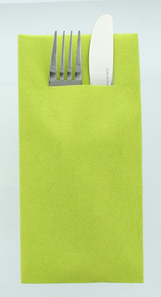 Airlaid Besteckservietten Kiwi, 40 x 40 cm, 75 Stück - Mank