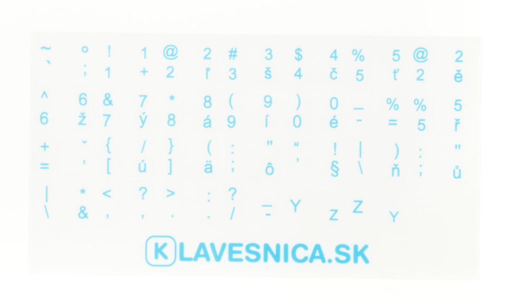 SK/CZ polepy na klávesnicu, Obrázek produktu 