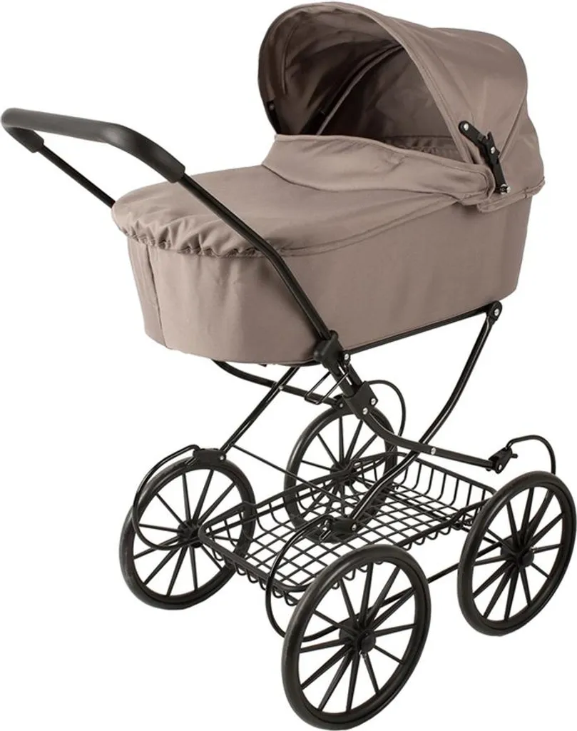 Poussette de Poupée Haute 77 cm BabyTrold - Stable et Solide Sable