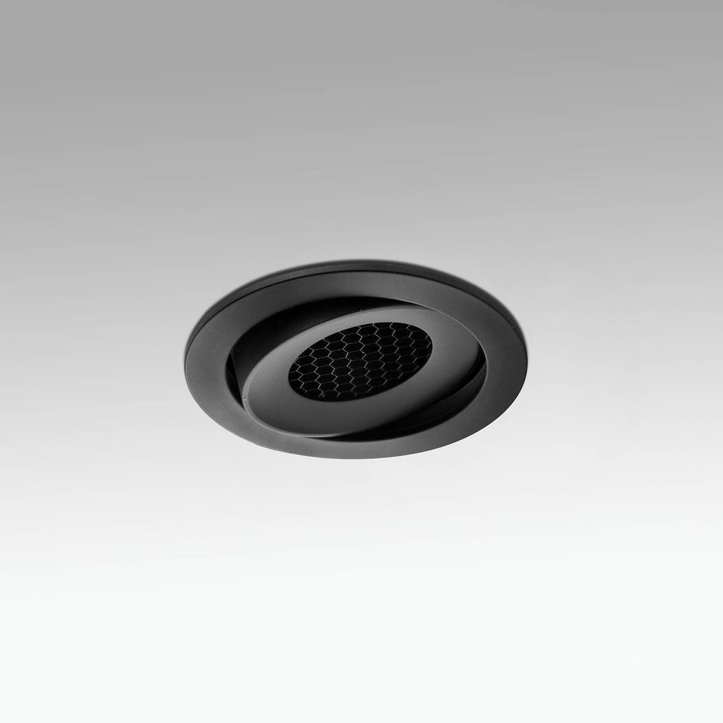KIVI Verstellbares Einbaulicht schwarz 5W 3000K 36° IP44