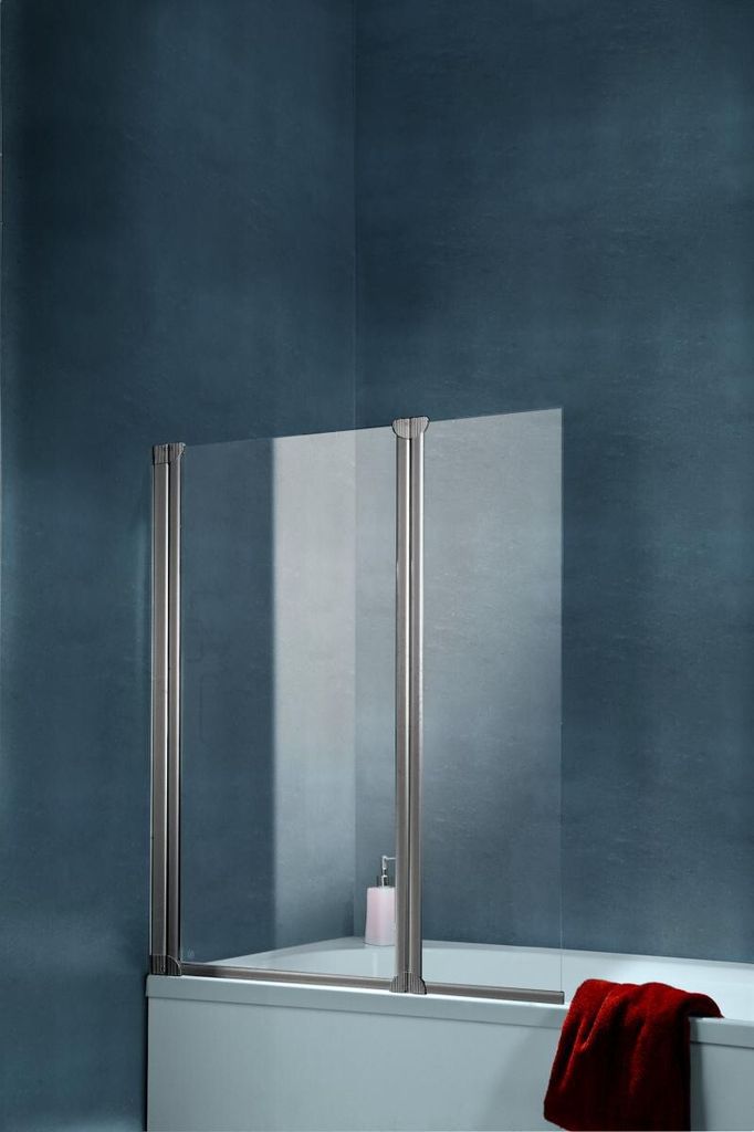 Schulte Badewannenfaltwand 2_teilig rahmenlos 1,3*1,035m