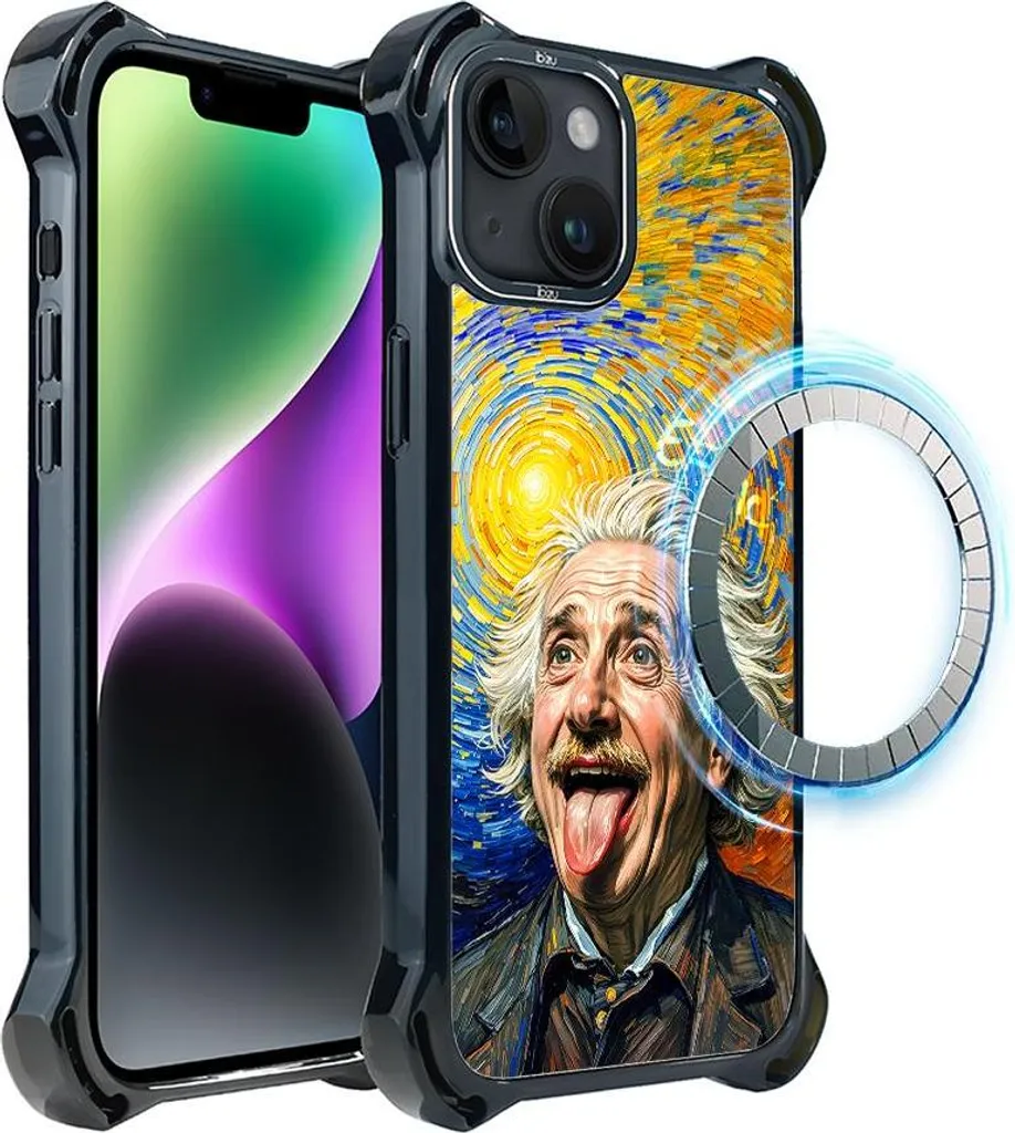 Custodia Ultra Protettiva iPhone 14 Plus IBIZU DropGuard MagSafe Einstein