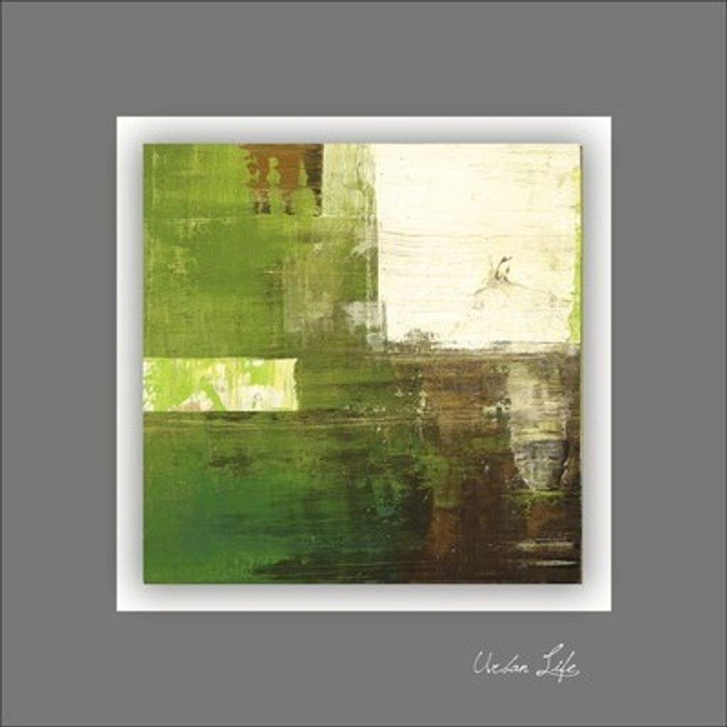 Metallbild Green Fields II 50x50 cm