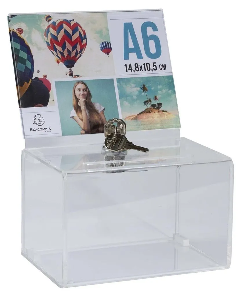 Organisez vos fiches avec la boîte de dépôt A6 Exacompta 89358D cristal