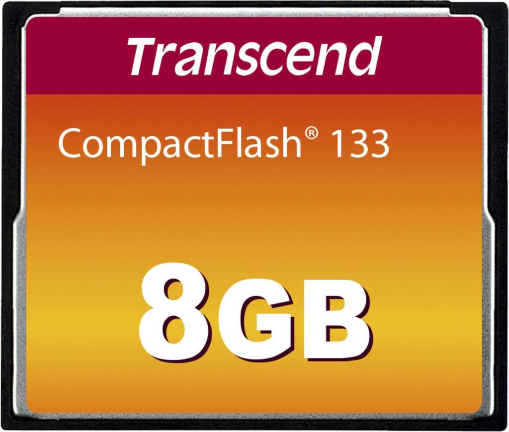 Transcend TS8GCF133, 8 GB, CompactFlash (CF), MLC, 50 MB/s, Obrázek produktu 