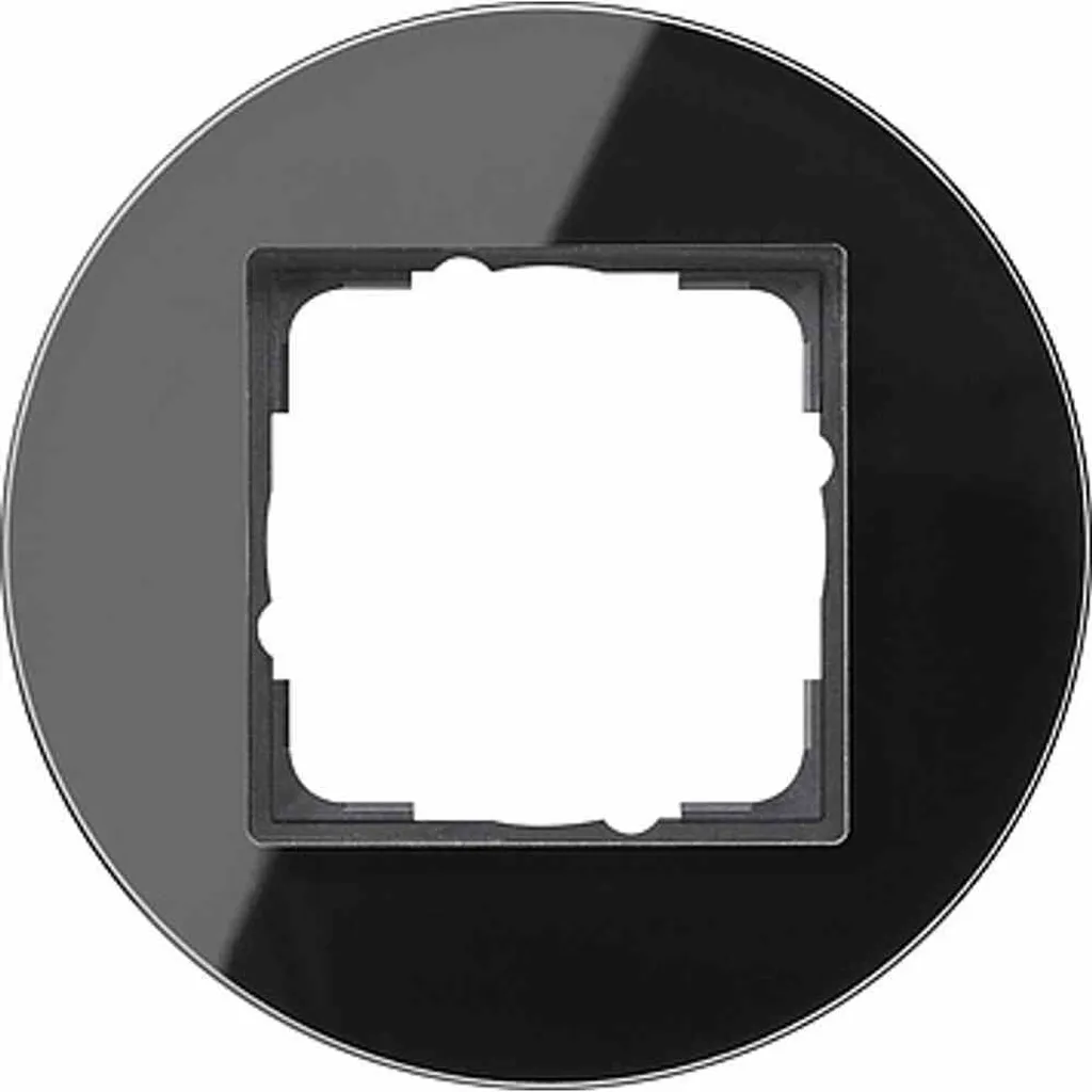 Cadre de Finition 1 Poste Gira Studio G Noir 0211135 pour Prise de Courant