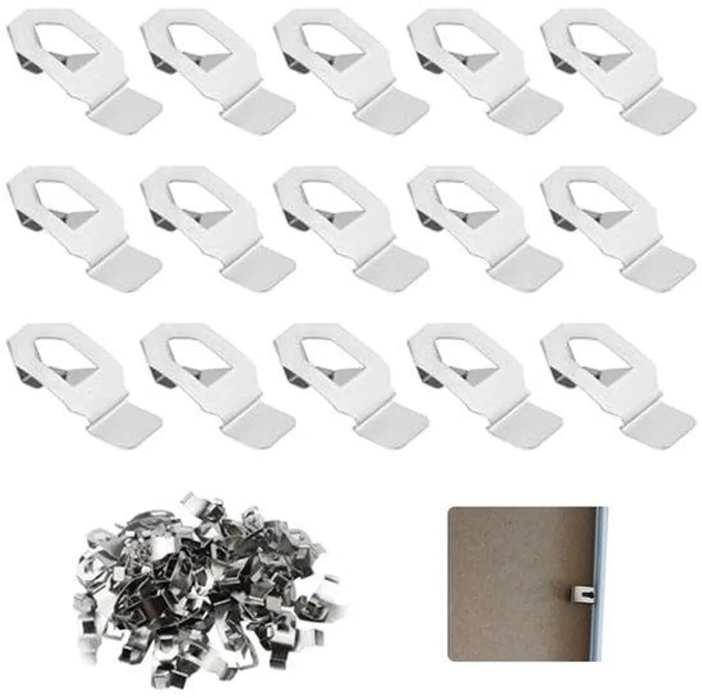 Système de suspension pour tableaux avec 24 clips pour cadres et toiles