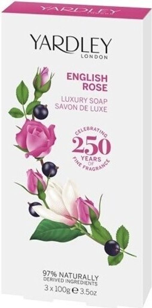 Yardley English Rose Seife 3x 100g Zdjęcie produktu 
