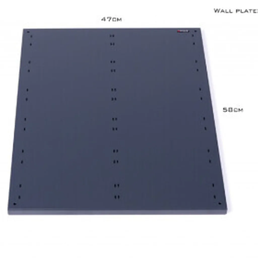Plaque de montage type B 47x58x2cm CFT-61546 en acier renforcé noir