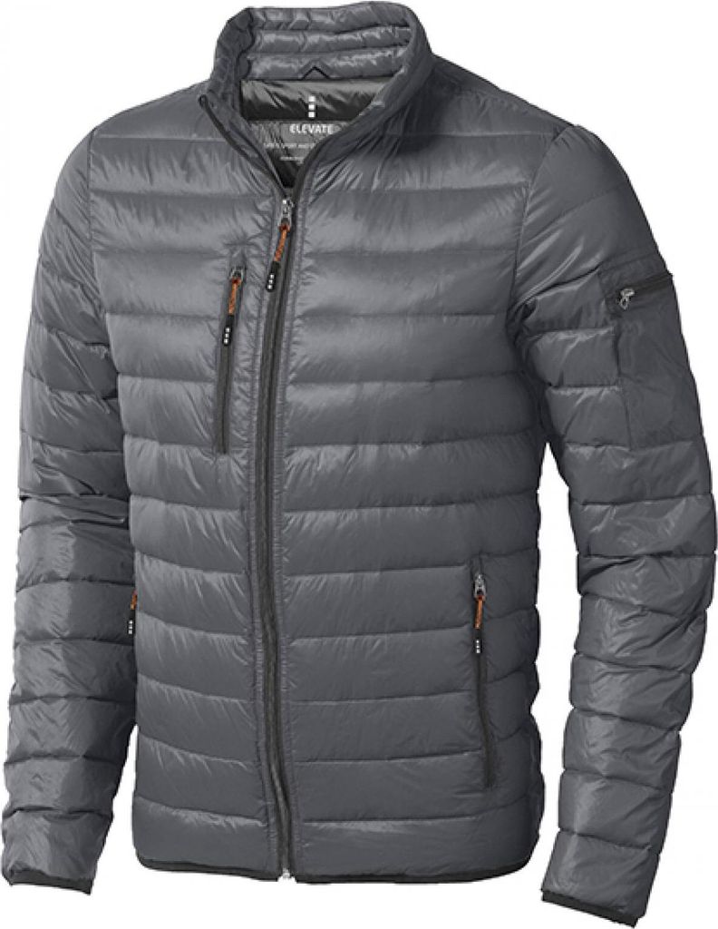 Elevate 39305 | Herren Scotia Light Down Jacket, Leichte Daunenjacke - Farbe: Steel Grey - Größe: S