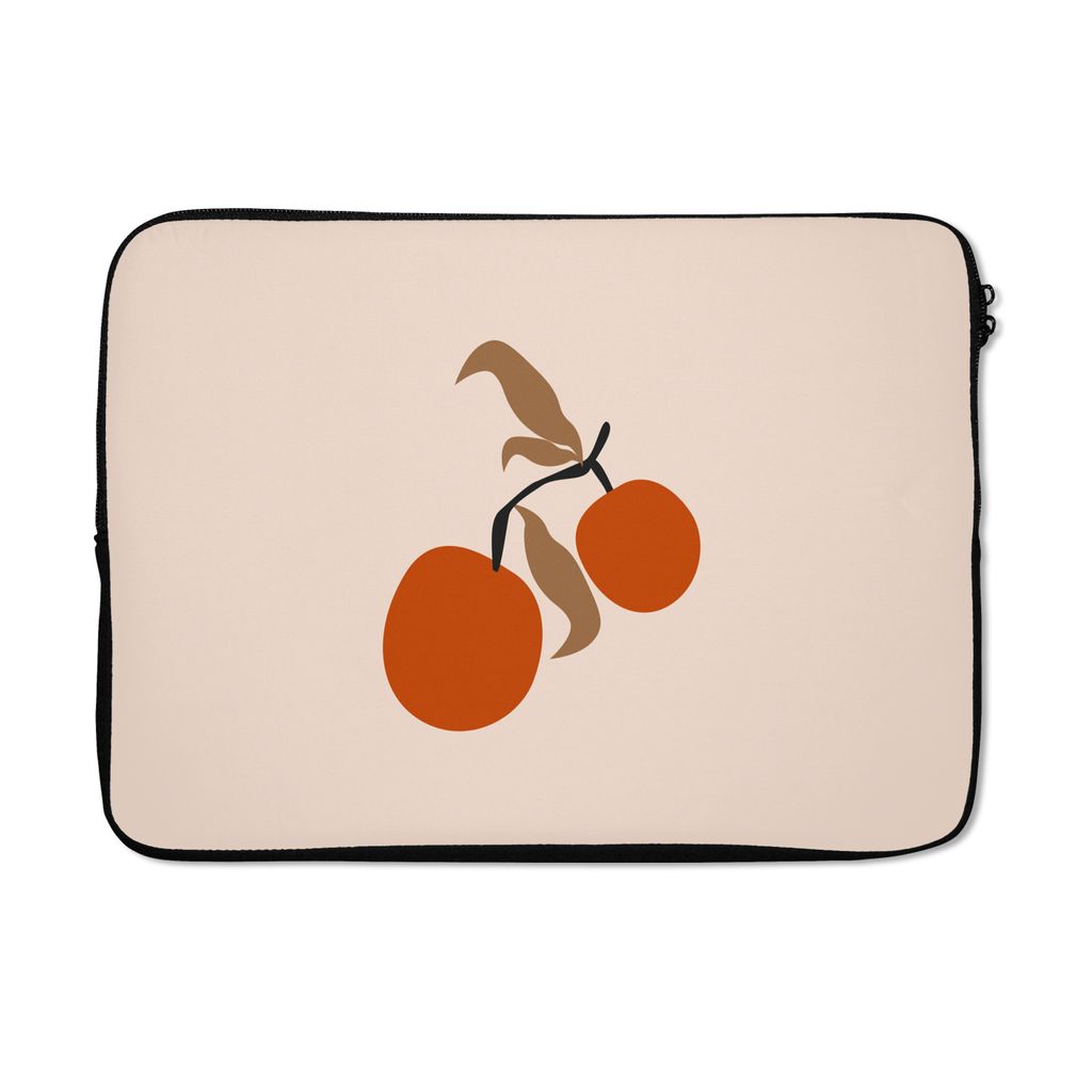 MuchoWow Laptop Hülle 14 ZollSommer - Äpfel - Zweig Laptoptasche - Laptoptasche - Stoßsicher - Schutzhaube