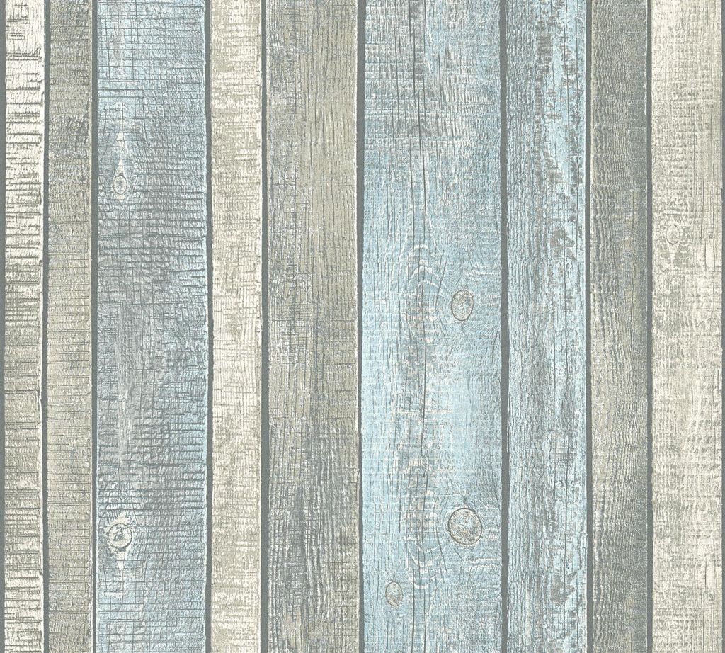 A.S. Création Vliestapete Best of Wood`n Stone 2nd Edition Tapete blau creme grau 10,05 m x 0,53 m 319932 31993-2