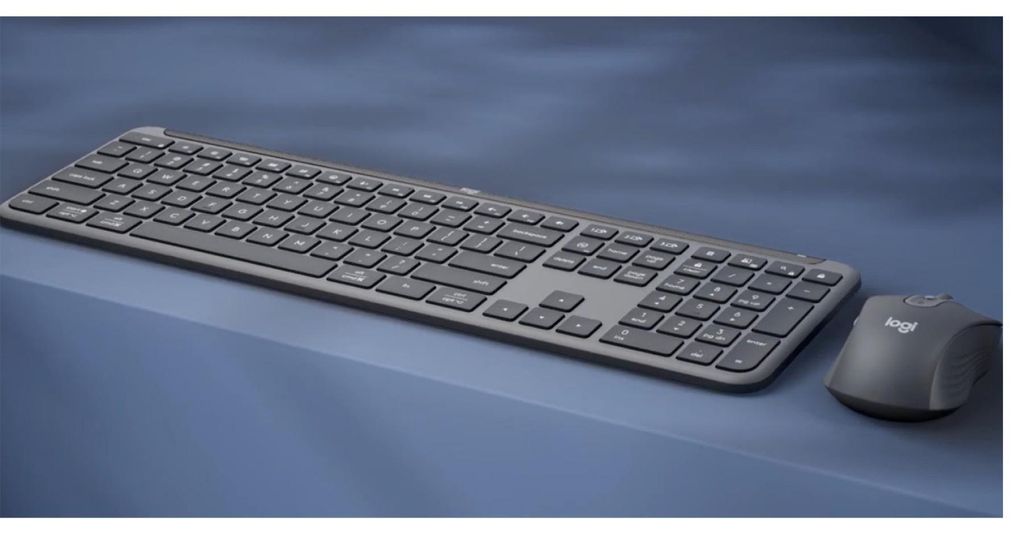 Signature Slim Combo MK950 for Business (graphit, DE-Layout, Scherenmechanik, Logi Bolt, Bluetooth, für Windows/macOS/ChromeOS/Linux/iPadOS/Android)