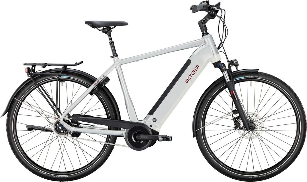 VICTORIA Elektro-Trekkingrad "TRESALO 15" (#1), Diamant, 28", airstream silve...