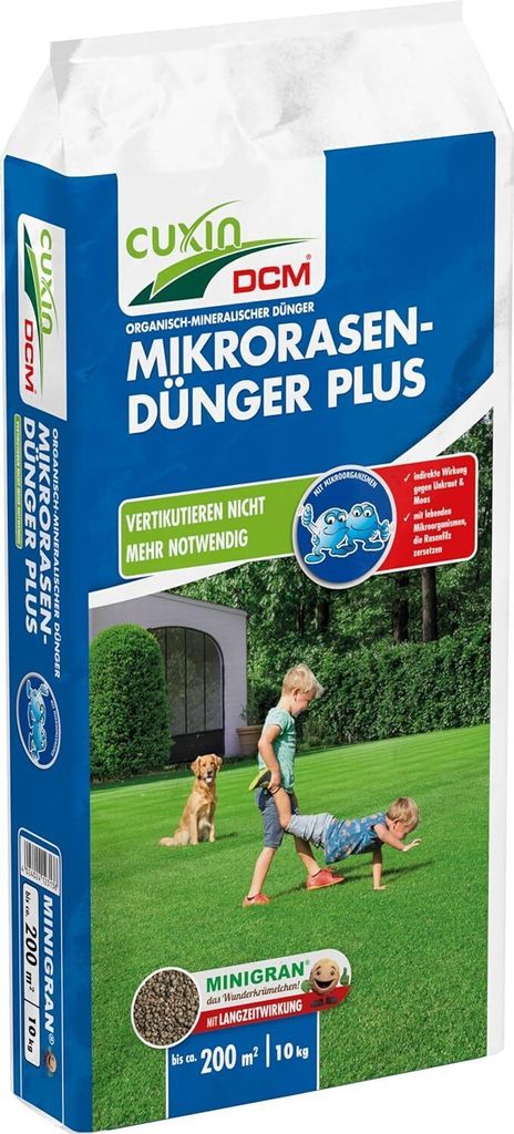 Cuxin DCM Mikrorasen-Dünger PLUS 10 kg Produktbild 