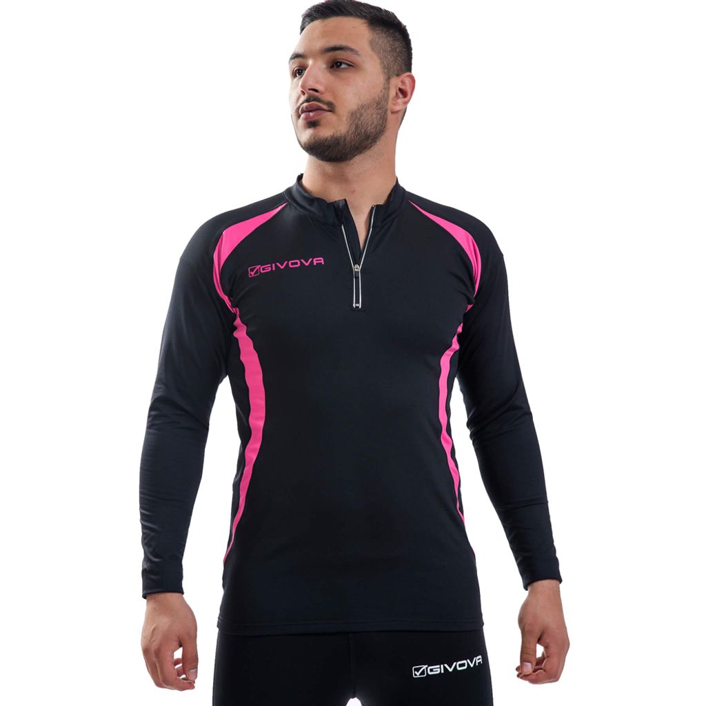 2XL|Givova 1/2-Zip Herren Laufshirt LR05-1006