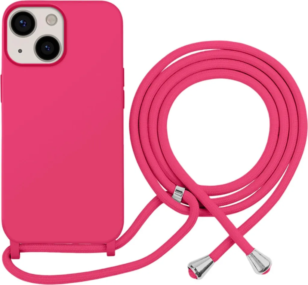 Moxie Custodia iPhone 13 TPU Color Lace Fucsia con Catena Gioiello