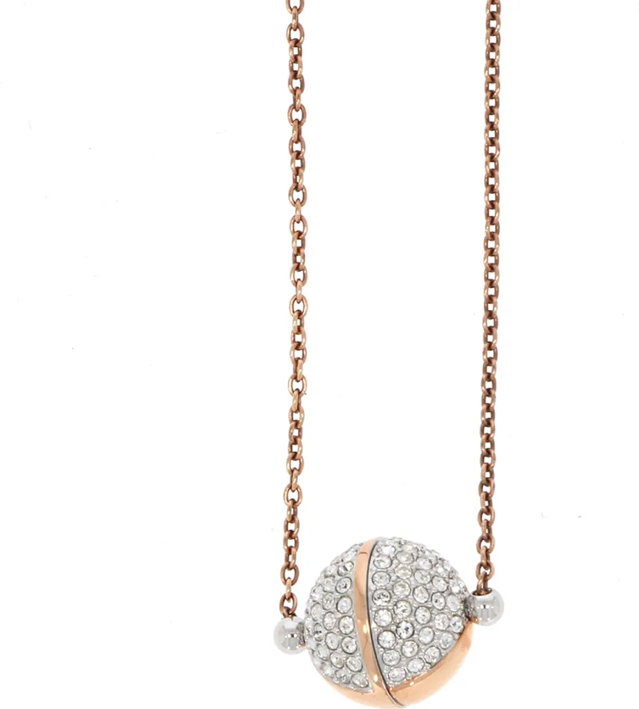 Swarovski FLASH Collana Torque 5240786 - Oro Rosa e Cristalli Pavé