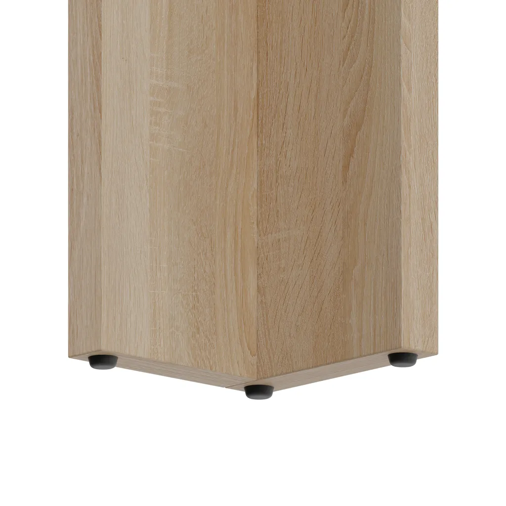 Table compacte 120x60 Chêne Sonoma : gain de place et solidité