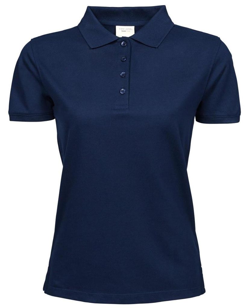 Tee Jays Damen Polo-Shirt, Kurzarm FK881 (L) (Marineblau)