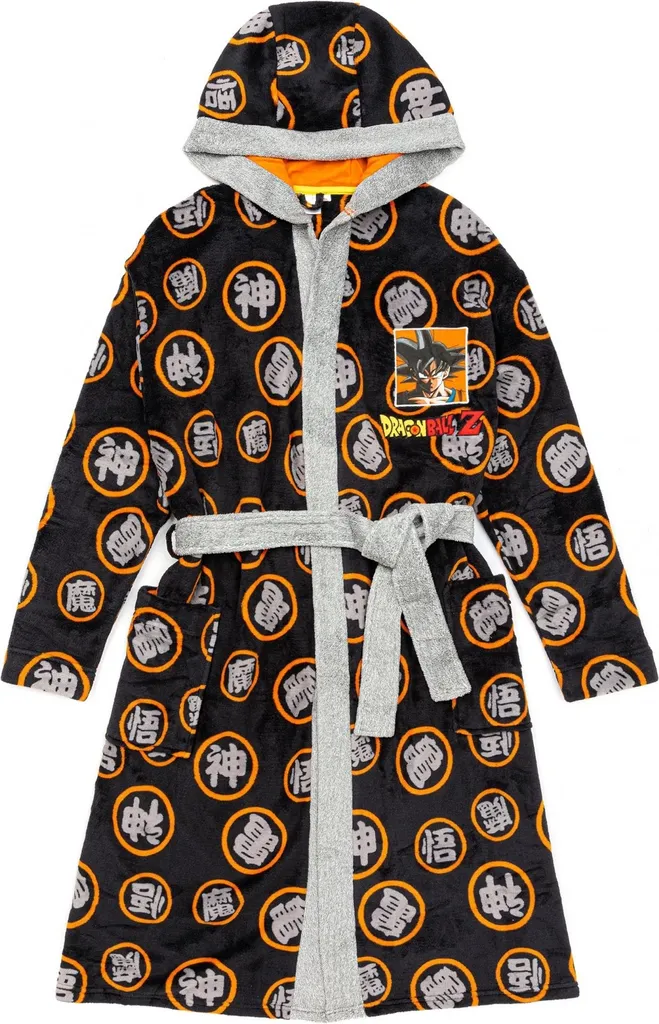 Dites adieu au froid avec la Robe de chambre Dragon Ball Z Homme Noir S