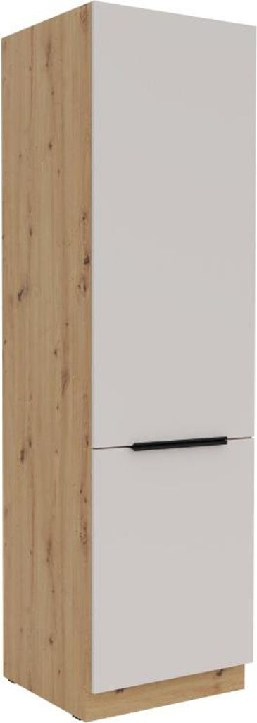 NIOLLA Küchenschrank – Breite 60 cm, Kaschmir/Eiche (handwerklich verarbeitet)