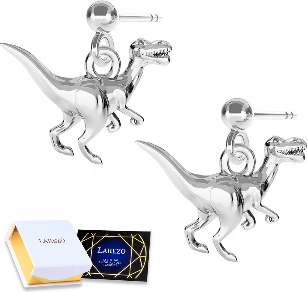 Orecchini Dinosauro Argento 925 Minimal - Trend Gioielli 2024