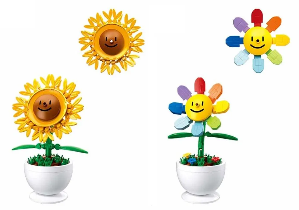 Jeu de Construction Fleurs en Briques Sluban M38-B1073 Display de 6 - 4