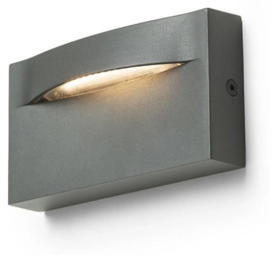 Applique murale extérieure LED IP65 anthracite 8W 3000K BOBO RC décorative