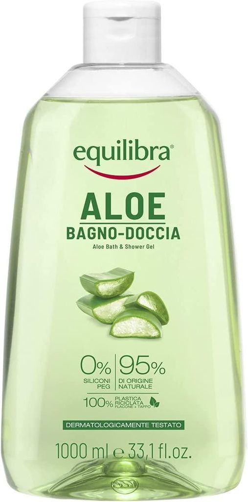 Equilibra Corpo, Aloe Body Wash, zarte Körperwäsche mit reinigender und feuchtigkeitsspendender Wirkung mit Tensiden pflanzlichen Ursprungs und A...