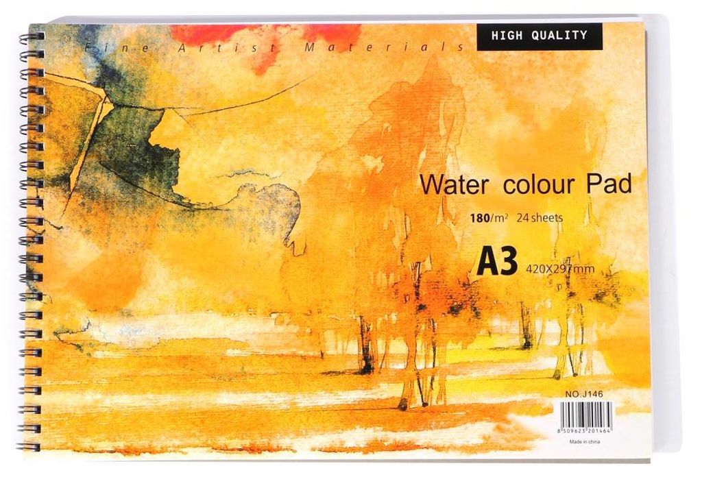 A3 Pastellpapierblock, Aquarellpapier, Skizzenbuch, Notizblock, Tagebuch, Notizbuch zum Malen und Zeichnen