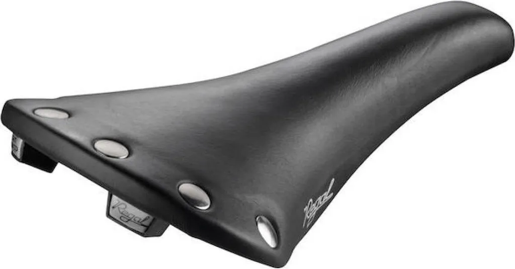 Selle San Marco Regal Noire Cuir Véritable et Rivets Acier de Course