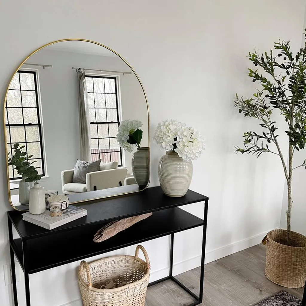 Miroir mural Hubba Umbra en laiton doré 86x91 cm - Modèle 1017061-104 - 6
