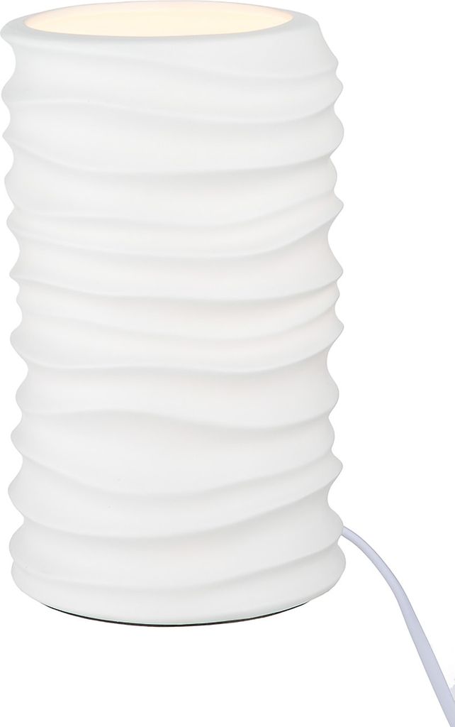 Gilde Porzell Lampe "Wave" 32481