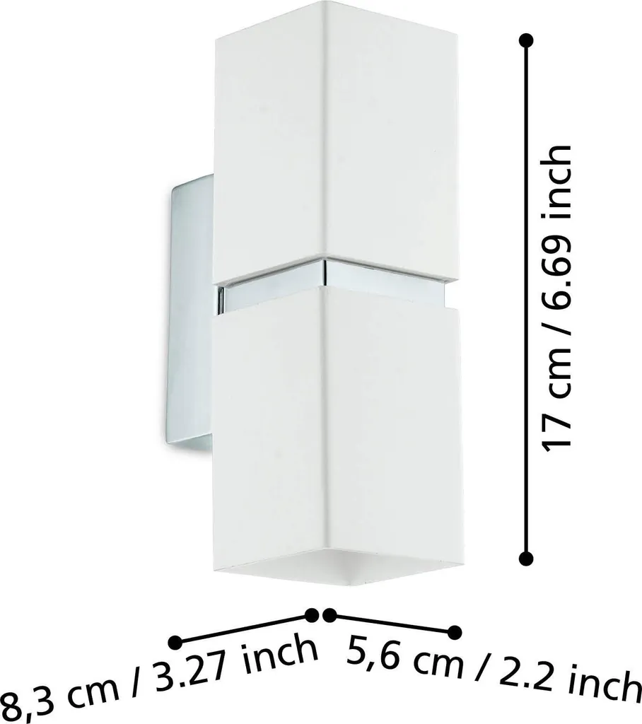 Eglo Passa 95377 LED Applique Parete 2x4W - Illumina i tuoi Ricordi - 3