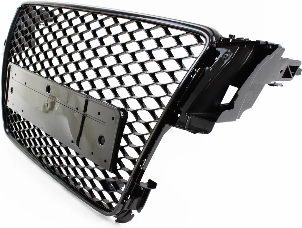 Grille de calandre Sport en nid d'abeille noir brillant pour Audi A5 8T
