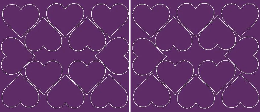 24 Stickers Cuore Viola Opaco 70mm - Decorazioni San Valentino e DIY