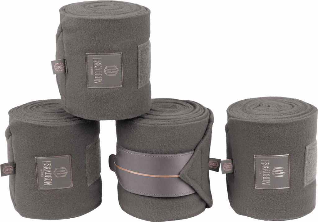 Eskadron HERITAGE Fleecebandagen 4er Set, cassis, basaltgrey, pearl rose, navy, earl grey, SHETTY Größe - Shetty Farbe - earl grey