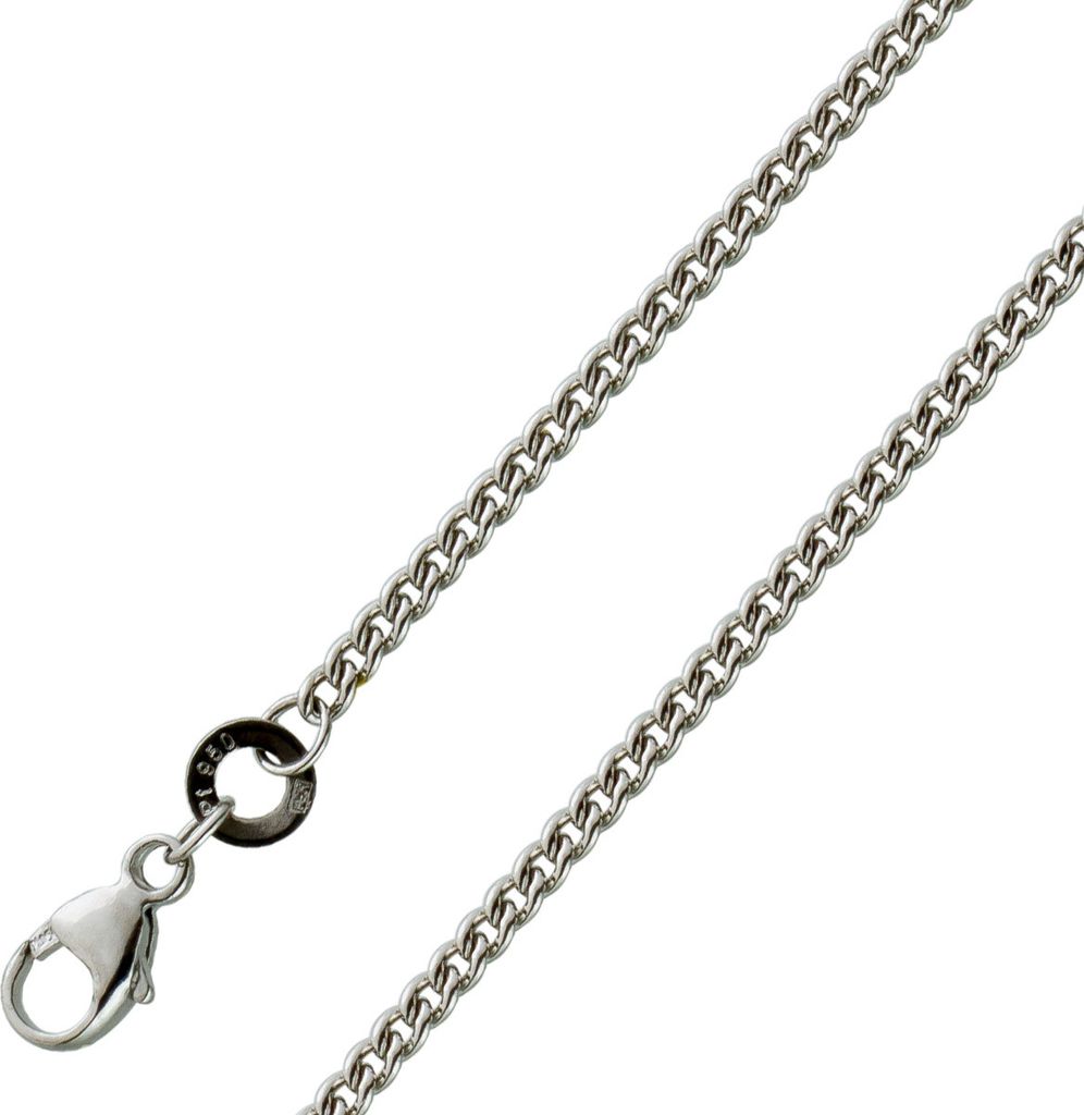 Platin 950 Panzerkette 1,7 mm massiv Cuban Link Chain 60