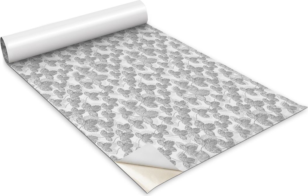 Selbstklebende Möbelfolie - Dekorationsfolie - Tischmöbel - Zuschneidbar - Kleine Blätter - 100 x 50 cm