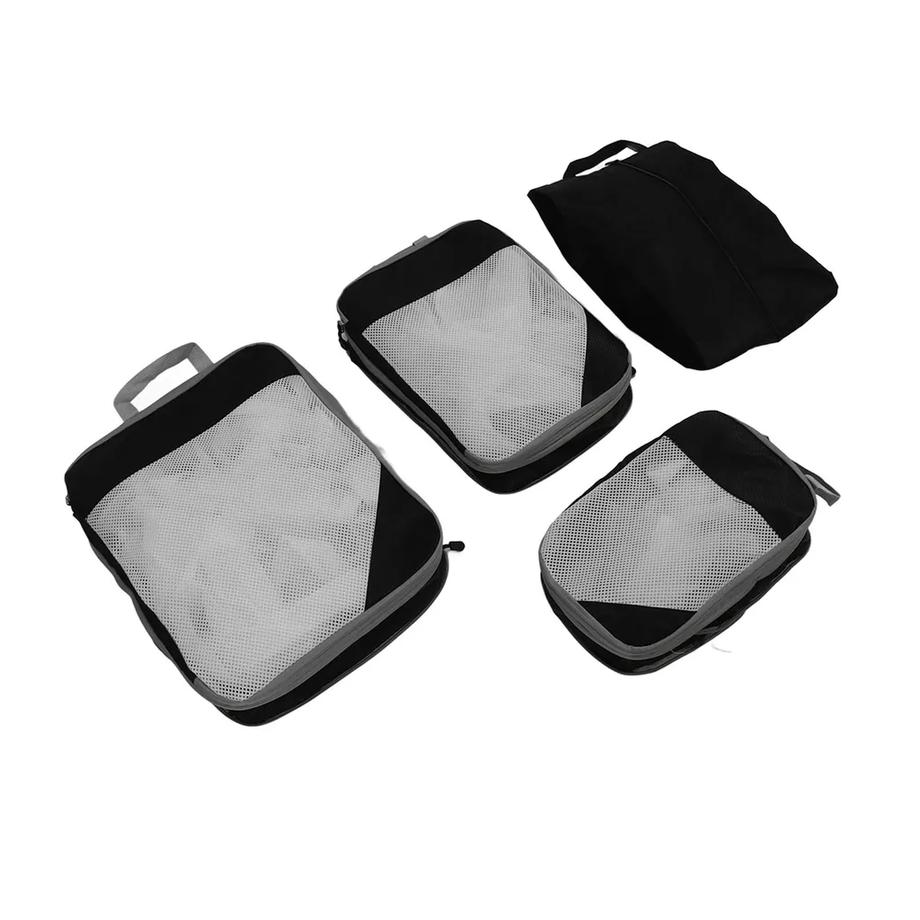 Set 4 Organizzatori Vestiti Valigia Compressione per Tutta la Famiglia - 3