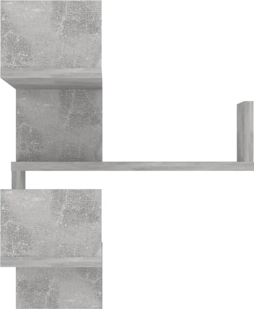 Rangement d'angle mural gris béton pour optimiser vos petits espaces - 5